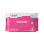 Clinell Wash Gloves Fragrnce Free P6