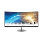Msi Pro Mp341Cq 34In Qhd Monitor