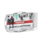 Durable Id Hldr 2 Card Grey Pk10