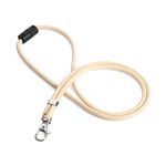 Durable Fabric Lanyard Beige Pk10