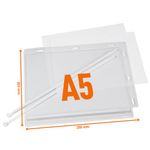 Durable Cable Tie Pockets A5 Pk5