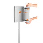 Durable Ssteel Floor Stand A3 Grey