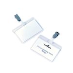 Durable Self Lamg Name Badge Pk25