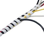 D-Line White Cable Tidy Wrap 2.5M