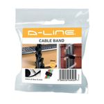 D-Line Cbl Tidy Bnd Reusbl Hk Lp Blk