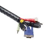D-Line Cable Zipper L 2.5M/25Mm Blk