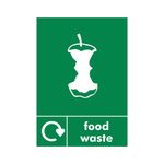Food Waste Sign Save Vinyl A5 Pk5