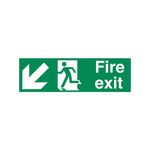 Fire Exit Rman Arr Down L Plas 450