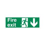 Fire Exit Rman Arr Down Plas 450
