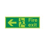 Fire Exit Rman Arr Left Plas 450