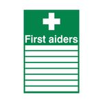 First Aiders Sign Rigid Plas 300X200