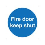Fire Door Keep Shut No Symbol Plas