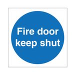 Fire Door Keep Shut No Symbol Pk5