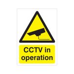 Cctv In Operation Sign Rigid Plas A5