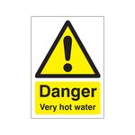 Danger Very Hot Water Plas 70X50