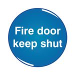 Fire Door Keep Shut Domed Resin 60
