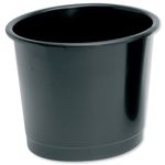 Waste Bin Pp 14 Litre 304X254Mm Blk