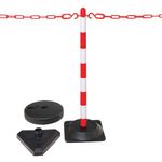 Guarda Chain 6 Post Red/Wht Rubber
