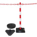 Guarda Chain 6 Post Red/Wht Rubber
