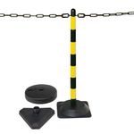 Guarda Chain 6 Post Ylw/Blk Rubber