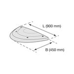 Speed Hump End Sec Fe 450X75 Ylw/Blk