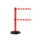 Twin Red Post No Entry Rw Pk2