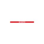 Twin Yellow Post No Entry Rd/Wht Pk2