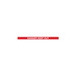 Barrier Blk Danger Red/Wht Belt 3M