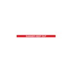 Magn Barrier Blk Danger Red/Wht 7.6