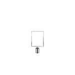 A3 Sign Vert Frame P/Chrome Belt