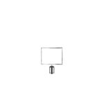 A3 Sign Hori Frame P/Chrome Belt