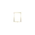 A4 Sign Vert Frame P/Brass Rope