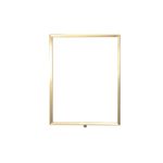 A3 Sign Vert Frame P/Brass Rope