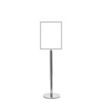 Sign Stand P/Chrome Pst A3 Vert Sign