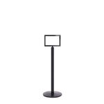 Sign Stands Black Post With A4 Horiz