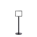 Sign Stands Black Post With A3 Horiz