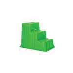3 Tread Indl Steps Green 520X740X635