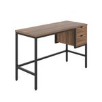 5 Star Varo Rect Desk D Walnut/Black