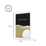 5 Star Wall Sign Holder A5 Portrait