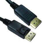 Locking Displayport Cable 2M Black