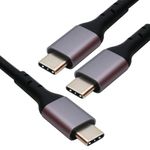 Dual Usbc 140W Charge Cable Blk 1.8M