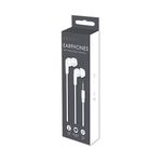 Earphones/Jack Port Wht/Blk Pk24