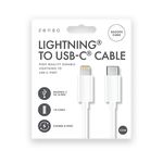 Lightning To Typec Cable 1M Wht Pk24