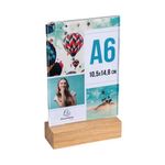 Portrait Stand Up Sign Holder A6