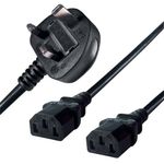 Connektgear 2.5M Mns Pwr Splitr Cbl