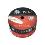 Hp Dvd-R 16X 4.7Gb Wrap Pk50