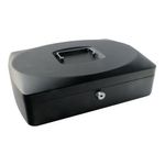 Q-Connect 10 Inch Black Cash Box