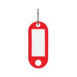 Q-Connect Key Fob 2 Holes Red Pk100