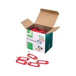 Q-Connect Key Fob 2 Holes Red Pk100