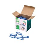 Q-Connect Key Fob 2 Holes Blue Pk100